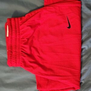 Red Nike Loose Fit Mens Basketball Shorts XL